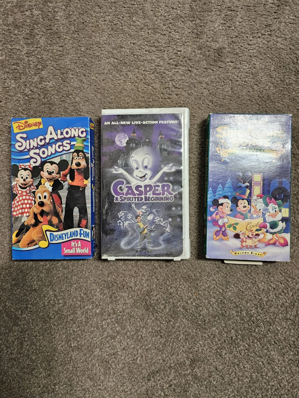 Disney Sing Along Songs VHS Movie Bundle